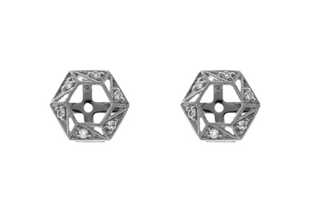 A000-72288: EARRING JACKETS .08 TW (FOR 0.50-1.00 CT TW STUDS)