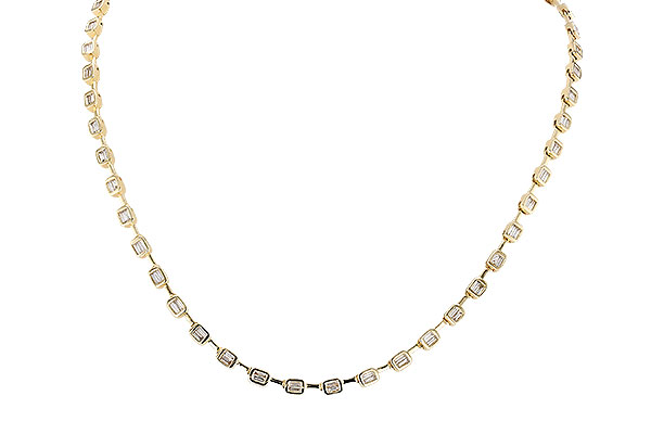 G274-32314: NECKLACE 2.05 TW BAGUETTES (17 INCHES)