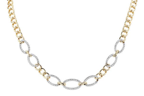 H274-29587: NECKLACE 1.12 TW (17")(INCLUDES BAR LINKS)