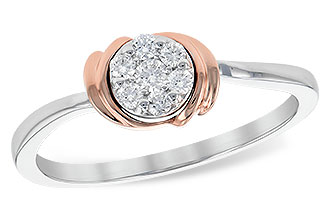 A190-69579: D190-69587 W/ ROSE GOLD TRIM .15 TW