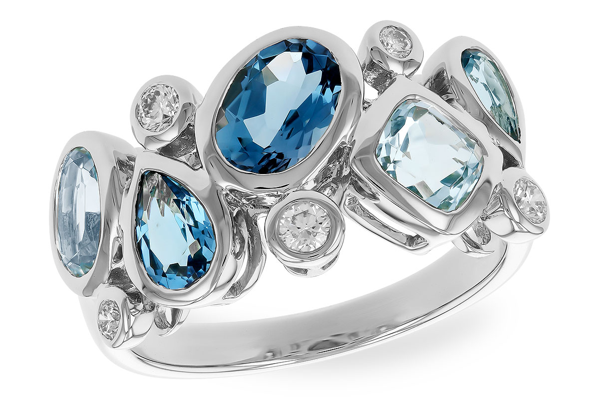 K274-33187: LDS RG 2.57 BLUE TOPAZ TW 2.75 TGW